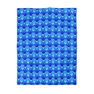 Blue Retro Wave Duvet – Microfiber Fabric - Dipaliz - Covers