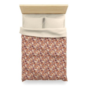 Warm Autumn Leaf Duvet Cover – Hand-drawn Botanical - Dipaliz - Covers
