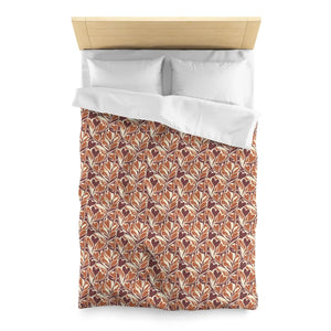 Warm Autumn Leaf Duvet Cover – Hand-drawn Botanical - Dipaliz - Covers
