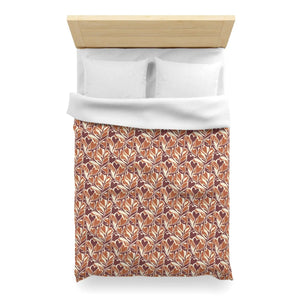 Warm Autumn Leaf Duvet Cover – Hand-drawn Botanical - Dipaliz - Covers