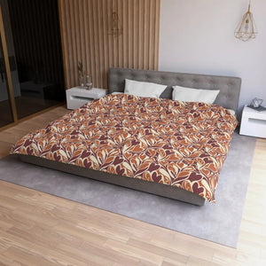 Warm Autumn Leaf Duvet Cover – Hand-drawn Botanical - Dipaliz - Covers