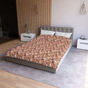 Warm Autumn Leaf Duvet Cover – Hand-drawn Botanical - Dipaliz - Covers