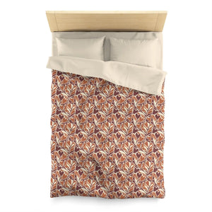 Warm Autumn Leaf Duvet Cover – Hand-drawn Botanical - Dipaliz - Covers
