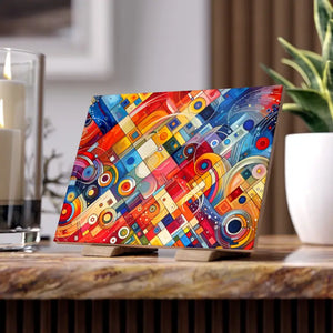 Vibrant Abstract Ceramic Wall Tile - Bold Art Style - Dipaliz - Tiles
