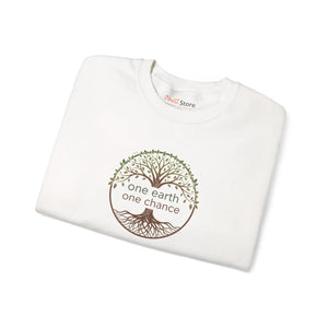 One Earth Chance Sweatshirt, Eco Tree Crewneck - Sweatshirts