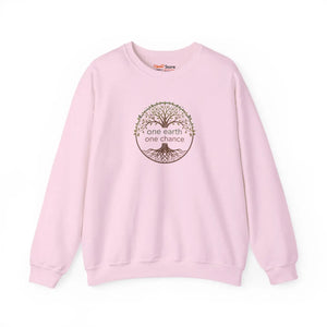 One Earth Chance Sweatshirt, Eco Tree Crewneck - Sweatshirts