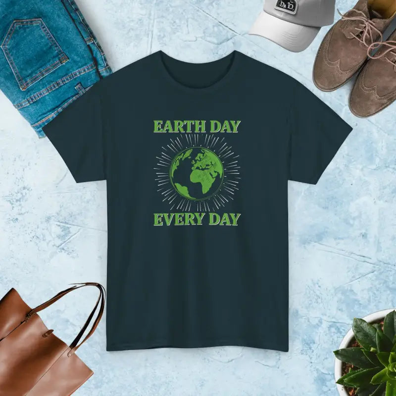 Unisex Deluxe Earth Day Cotton Tee - Casual Style Essential - Midnight / s T-shirt