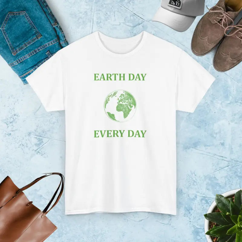 Unisex Deluxe Earth Day Cotton Tee - Casual Style Essential - White / s T-shirt