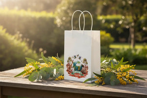 Earth Day Gift Bag, Eco Wildlife Paper - 10’’ x 13’’ / White / Products