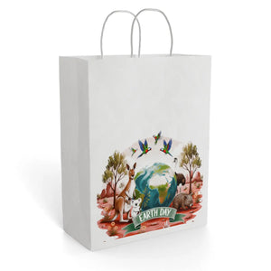 Eco Wildlife Paper Gift Bag - Earth Day Nature - Dipaliz - Bags