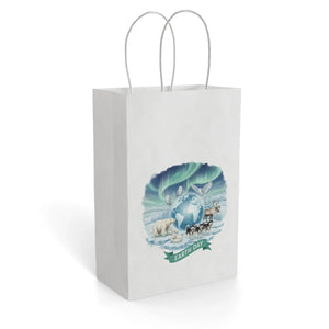Nature Paper Gift Bag - Earth Day Winter Scene - Dipaliz - Bags