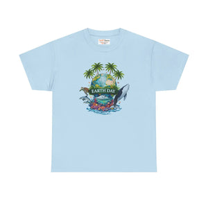 Soft Earth Day Graphic Tee - Tropical Ocean - Dipaliz - Light Blue / s - T-shirt