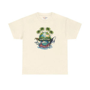 Soft Earth Day Graphic Tee - Tropical Ocean - Dipaliz - Natural / m - T-shirt
