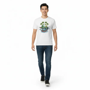 Soft Earth Day Graphic Tee - Tropical Ocean - Dipaliz - T-shirt
