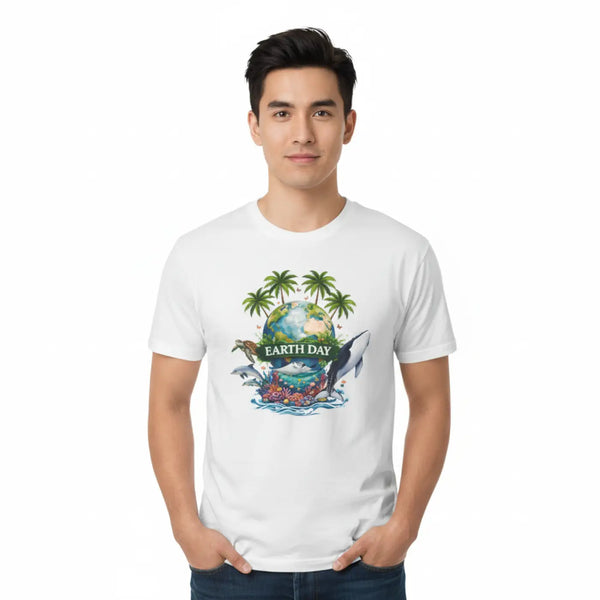 Soft Earth Day Graphic Tee - Tropical Ocean - Dipaliz - T-shirt