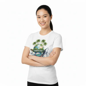 Soft Earth Day Graphic Tee - Tropical Ocean - Dipaliz - T-shirt