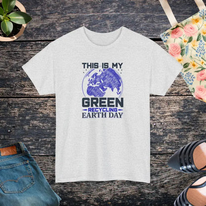 Celebrate Earth Day in Style with our Deluxe Green Tee - Ash / s T-shirt