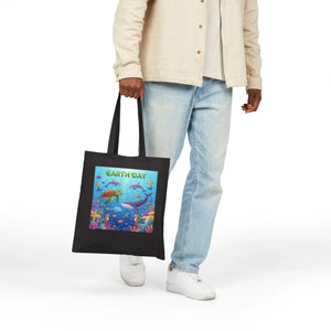 Earth Day Ocean Tote Bag - Heavy Canvas Marine Life - Dipaliz - Bags