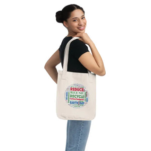 Organic Canvas Tote with Econscious Tag for Earth Day - Dipaliz - Bags