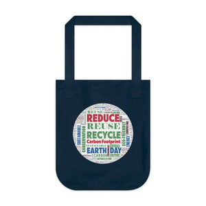 Organic Canvas Tote with Econscious Tag for Earth Day - Dipaliz - one Size / Navy - Bags