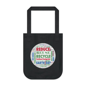 Eco Organic Canvas Tote - Earth Day Design - Dipaliz - Bags