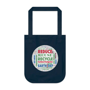 Eco Organic Canvas Tote - Earth Day Design - Dipaliz - Bags