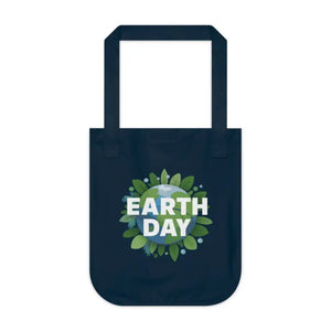 Organic Canvas Tote - Eco-friendly Earth Day Style - Dipaliz - one Size / Navy - Bags