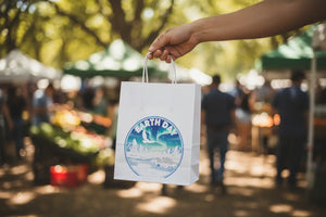 Northern Lights Paper Gift Bag - Earth Day - Dipaliz - Bags