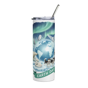 Earth Day Polar Wildlife 20oz Stainless Tumbler - White - Mug