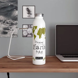 Slim Water Bottle - Eco Friendly Earth Day Sustainable - Dipaliz - 20oz / White - Bottles