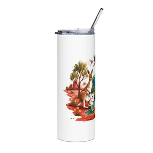 Eco Earth Day Stainless Steel Tumbler 20oz - Dipaliz - Tumblers