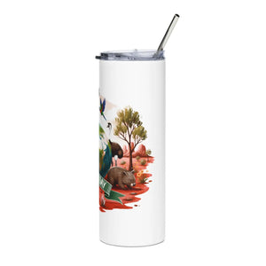 Eco Earth Day Stainless Steel Tumbler 20oz - Dipaliz - Tumblers