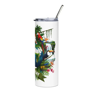 Tropical Earth Day Stainless Tumbler 20oz - Dipaliz - Tumblers