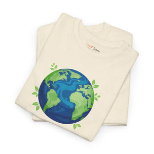 Cute Earth Graphic Tee - Soft Cotton Day - Dipaliz - T-shirts