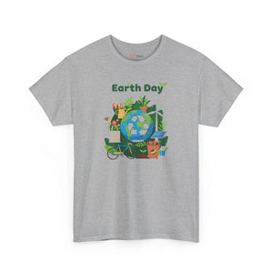 Earth Day T‑shirt, Eco Recycling Globe Design - T-shirt