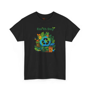 Earth Day T‑shirt, Eco Recycling Globe Design - T-shirt