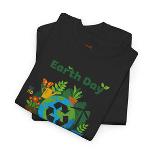 Earth Day T‑shirt, Eco Recycling Globe Design - T-shirt