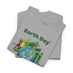 Earth Day T‑shirt, Eco Recycling Globe Design - T-shirt