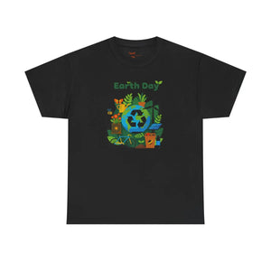 Earth Day T‑shirt, Eco Recycling Globe Design - Black / s - T-shirt