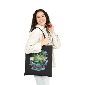 Eco Canvas Tote Bag - Earth Day Wildlife Design - Dipaliz - Bags