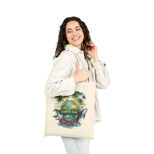 Eco Canvas Tote Bag - Earth Day Wildlife Design - Dipaliz - Bags