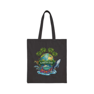 Eco Canvas Tote Bag - Earth Day Wildlife Design - Dipaliz - Bags