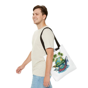 Vibrant Earth Day Tote Bag Ocean Wildlife Reusable - Dipaliz - Bags