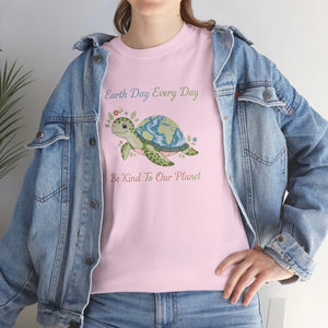 Earth Day Turtle Tee, ?Earth Every be Kind to our Planet’ Eco Shirt - T-shirt