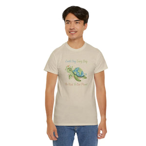Earth Day Turtle Tee, ?Earth Every be Kind to our Planet’ Eco Shirt - T-shirt