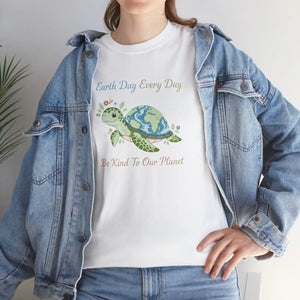 Earth Day Turtle Tee, ?Earth Every be Kind to our Planet’ Eco Shirt - T-shirt