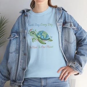 Earth Day Turtle Tee, ?Earth Every be Kind to our Planet’ Eco Shirt - T-shirt