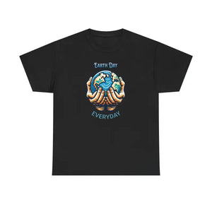Earth Day Everyday Tee - Unisex Heavy Cotton Deluxe - Dipaliz - Black / s - T-shirts