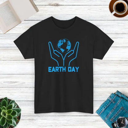 Celebrate Earth Day with a Deluxe Unisex Cotton Tee - Black / s T-shirt