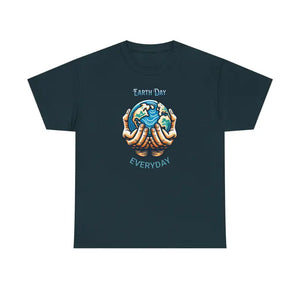 Earth Day Everyday Tee - Unisex Heavy Cotton Deluxe - Dipaliz - Midnight / s - T-shirts